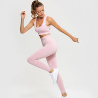 Move Seamless Sports Bra | Light Pink Marl