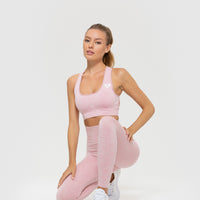 Move Seamless Sports Bra | Light Pink Marl