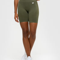 Power Seamless Cycling Shorts | Khaki
