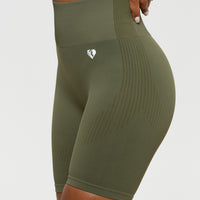 Power Seamless Cycling Shorts | Khaki