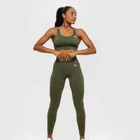 Power Seamless Leggings | Khaki