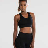 Renew Seamless Sports Bra | Black