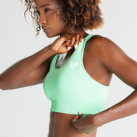 Power Seamless Sports Bra | Green Ash