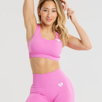 Power Seamless Sports Bra | Phlox Pink