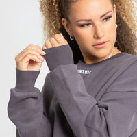 Comfort Cropped Crew Neck | Charcoal