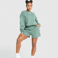 Comfort Cropped Crew Neck | Pastel Green