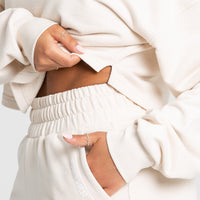 Comfort Cropped Crew Neck | Sand