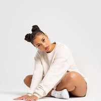 Comfort Cropped Crew Neck | Sand