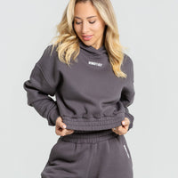Comfort Cropped Hoodie | Charcoal