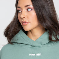 Comfort Cropped Hoodie | Pastel Green