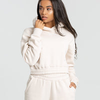 Comfort Cropped Hoodie | Sand