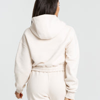 Comfort Cropped Hoodie | Sand