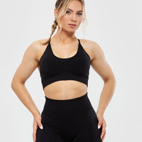 Define Seamless Racer Back Bra | Black