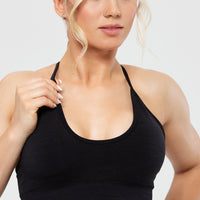 Define Seamless Racer Back Bra | Black