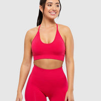 Define Seamless Racer Back Bra | Viva Magenta