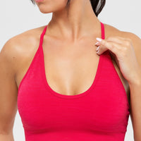 Define Seamless Racer Back Bra | Viva Magenta