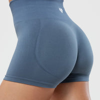 Define Scrunch Seamless Shorts | Smoke Blue