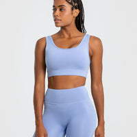 Essential Sports Bra | Powder Blue