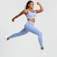 Essential Sports Bra | Powder Blue
