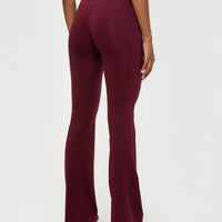 Essential Flared Leggings | Dark Cherry
