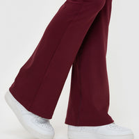 Essential Flared Leggings | Dark Cherry