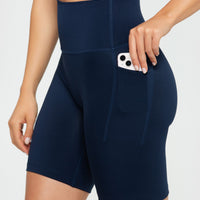 Essential Cycling Shorts with Pockets | Sapphire Blue