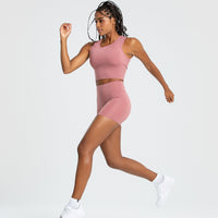 Essential Crop Tank Top | Dusty Pink