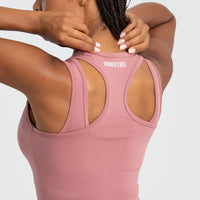 Essential Crop Tank Top | Dusty Pink