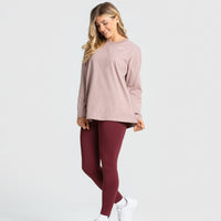 Comfort Oversized Long Sleeve T-Shirt | Taupe