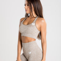 Move Seamless Sports Bra | Brown Grey Marl