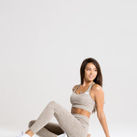 Move Seamless Sports Bra | Brown Grey Marl