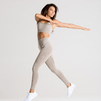Move Seamless Leggings | Brown Grey Marl