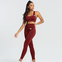 Move Seamless Sports Bra | Ruby Red Solid