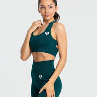Move Seamless Sports Bra | Smaragd Green Solid