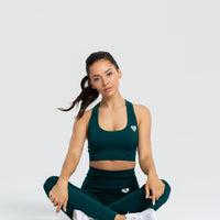 Move Seamless Sports Bra | Smaragd Green Solid