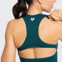 Move Seamless Sports Bra | Smaragd Green Solid