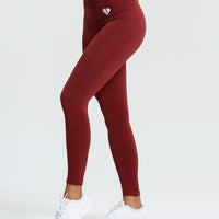 Move Seamless Leggings | Ruby Red Solid