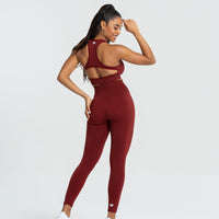 Move Seamless Leggings | Ruby Red Solid