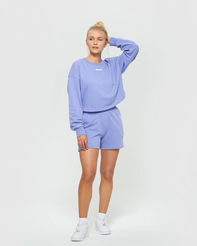 Comfort Cropped Crew Neck | Violet