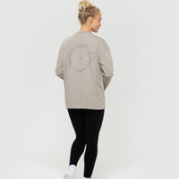 Comfort Oversized Long Sleeve T-Shirt | Buff