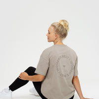 Comfort Oversized Short Sleeve T-Shirt | Buff