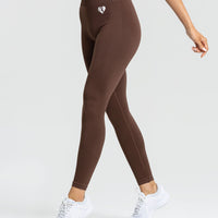 Power Seamless Leggings | Walnut Brown
