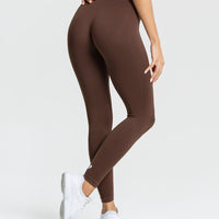 Power Seamless Leggings | Walnut Brown