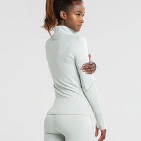 Renew Seamless Long Sleeve Top | Chalk Grey