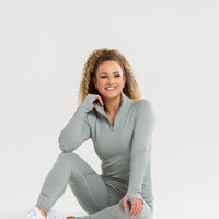 Renew Seamless Long Sleeve Top | Mud Green