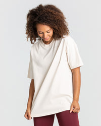 Comfort Oversized Short Sleeve T-Shirt | Sand