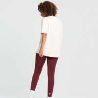 Comfort Oversized Short Sleeve T-Shirt | Sand