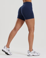 Define 2.0 Seamless Scrunch 4" Shorts | Sapphire Blue