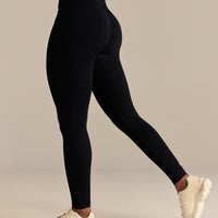 Power Seamless Scrunch Leggings | Black