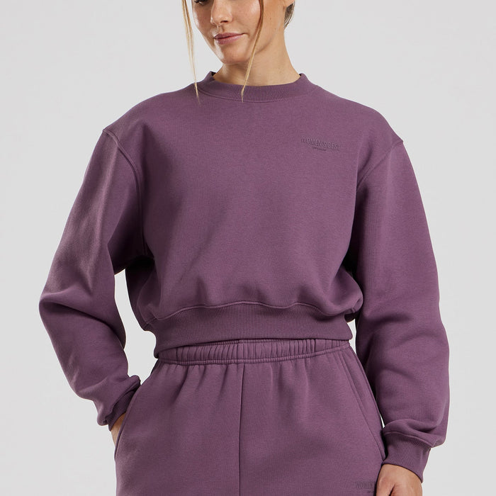Comfort Cropped Crew Neck | Dusk